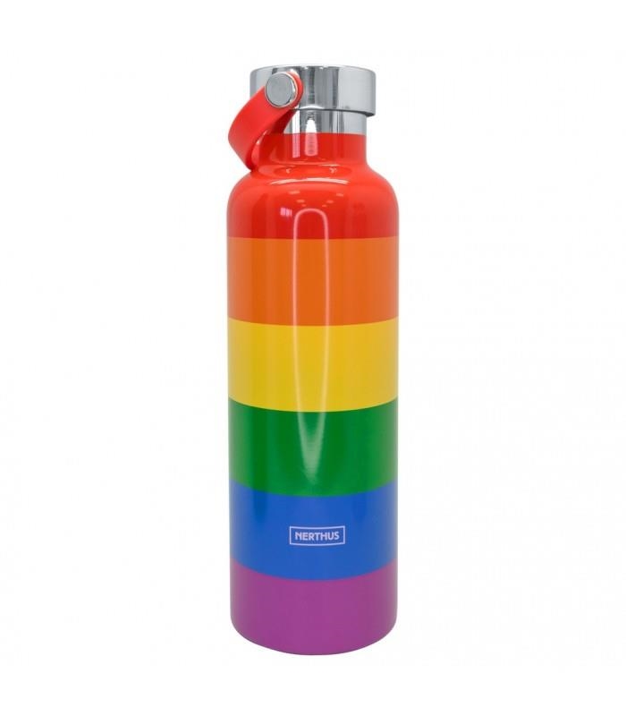 BOTELLA TERMO SPORT ARCOIRIS LGBTIQ+ 750 ML ACERO | 8436588852861 | Librería Castillón - Comprar libros online Aragón, Barbastro