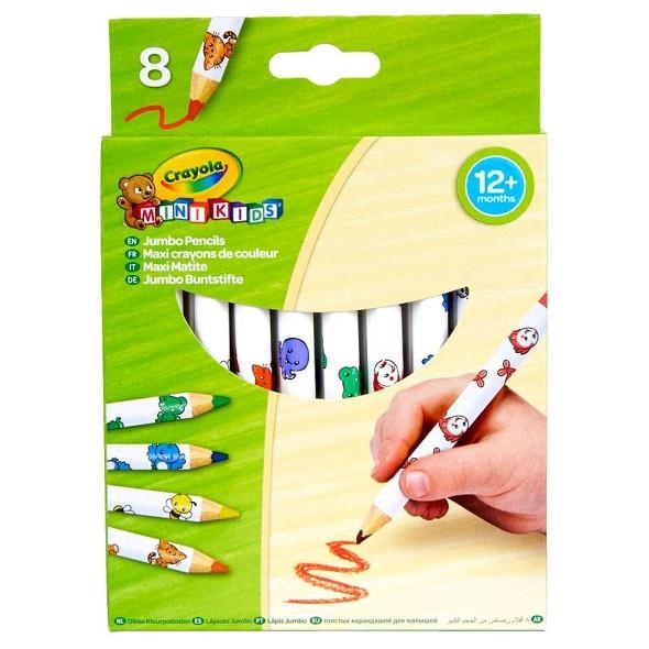 CRAYOLA MINIKIDS CAJA 8 LAPICES COLORES 12 MESES | 5010065036789 | Librería Castillón - Comprar libros online Aragón, Barbastro