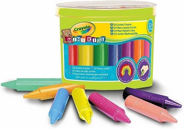 CRAYOLA MINIKIDS BOTE 24 CERAS MAXI 12 MESES | 5010065007840 | Librería Castillón - Comprar libros online Aragón, Barbastro