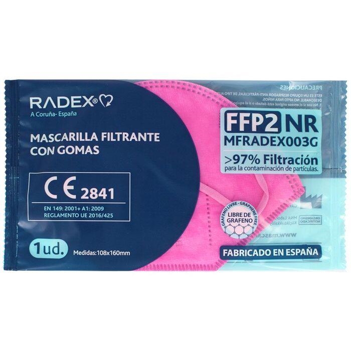 MASCARILLA FFP2 RADEX ROSA | 8413623964666 | Librería Castillón - Comprar libros online Aragón, Barbastro