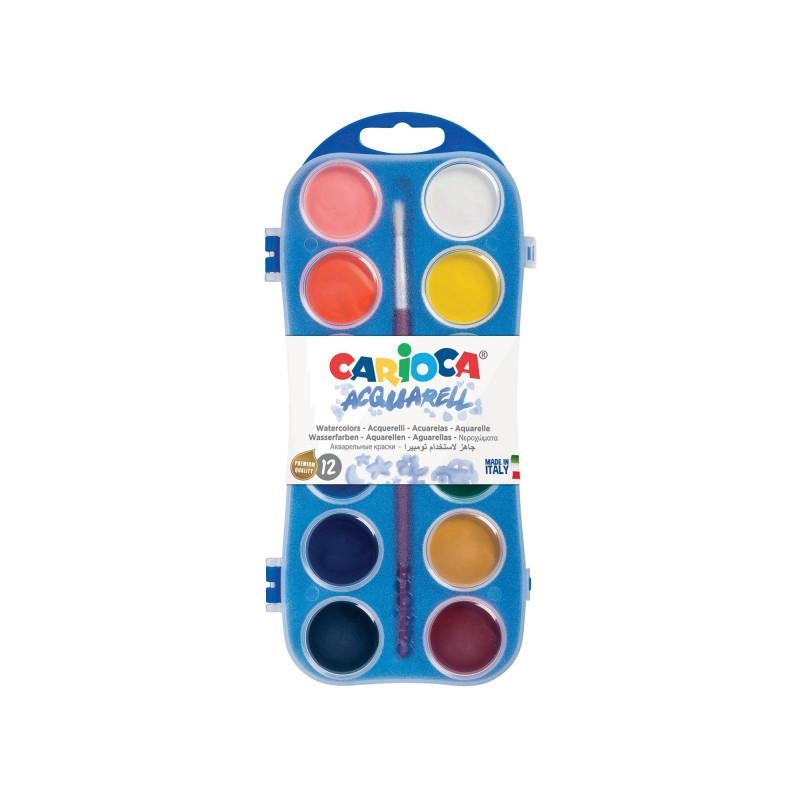 ACUARELA CARIOCA 30MM SURTIDA 12 COLORES | 8003511040017 | Librería Castillón - Comprar libros online Aragón, Barbastro