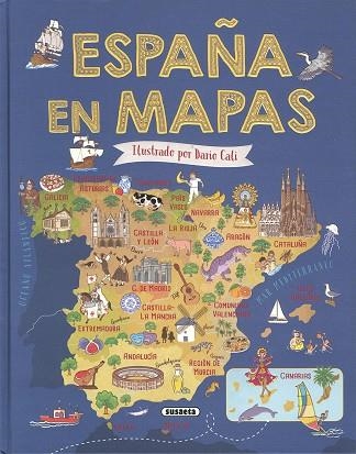 España en mapas | 9788467784695 | Delgado Nares, Ana | Librería Castillón - Comprar libros online Aragón, Barbastro