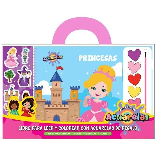 Princesas. Libros para leer y colorear con acuarelas. | 9788418697869 | VV.AA. | Librería Castillón - Comprar libros online Aragón, Barbastro