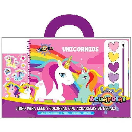 Unicornios. Libros para leer y colorear con acuarelas. | 9788418697845 | VV.AA. | Librería Castillón - Comprar libros online Aragón, Barbastro