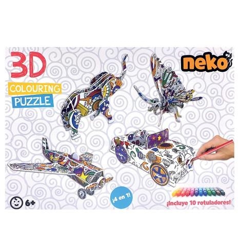 PUZZLE 3D CORLOREAR + 10 ROTULAODRES - 2 MODELOS SURTIDOS | 7427136532282 | Librería Castillón - Comprar libros online Aragón, Barbastro