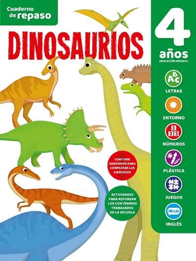 CUADERNO DE REPASO TEMÁTICO LUMINISCENTE 4 AÑOS DINOSAURIOS | 9788491787907 | VARIOS | Librería Castillón - Comprar libros online Aragón, Barbastro