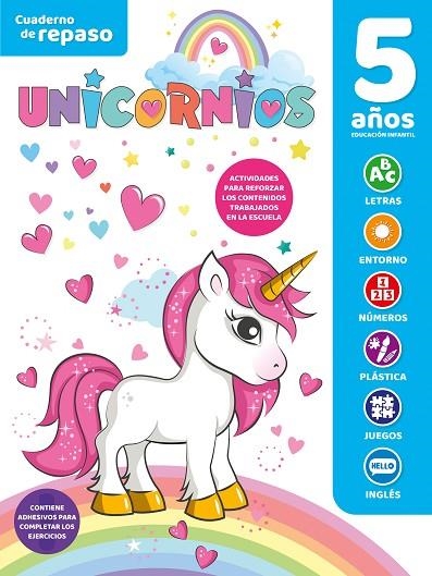 CUADERNO DE REPASO TEMÁTICO LUMINISCENTE 5 AÑOS UNICORNIOS | 9788491787921 | VARIOS | Librería Castillón - Comprar libros online Aragón, Barbastro