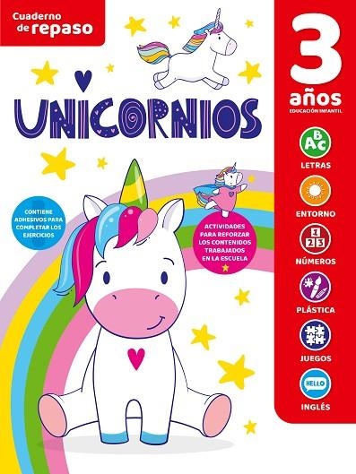 CUADERNO DE REPASO TEMÁTICO LUMINISCENTE 3 AÑOS UNICORNIOS | 9788491787877 | VARIOS | Librería Castillón - Comprar libros online Aragón, Barbastro