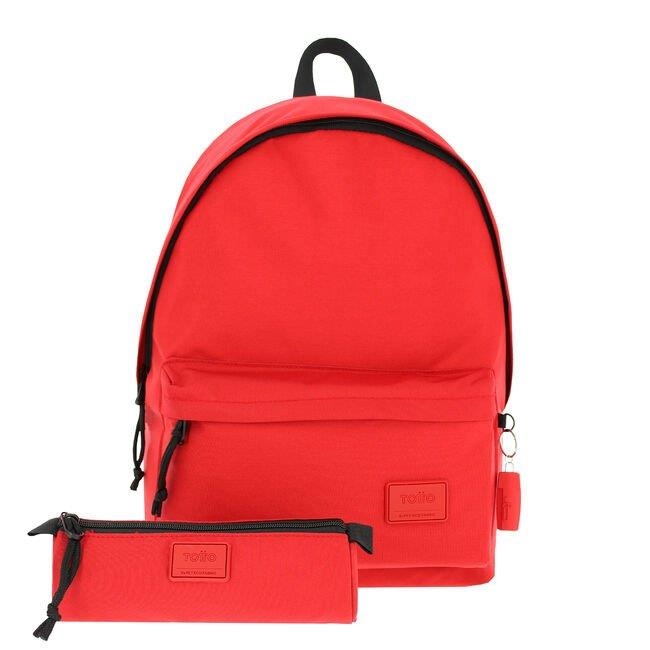 MOCHILA TOTTO KALEX + PORTATODO R66 ROJA | 7704758586702 | Librería Castillón - Comprar libros online Aragón, Barbastro