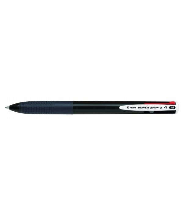 BOLIGRAFO PILOT SUPERGRIP G 4 COLORES DE TINTA NEGRO | 4902505580864 | Librería Castillón - Comprar libros online Aragón, Barbastro