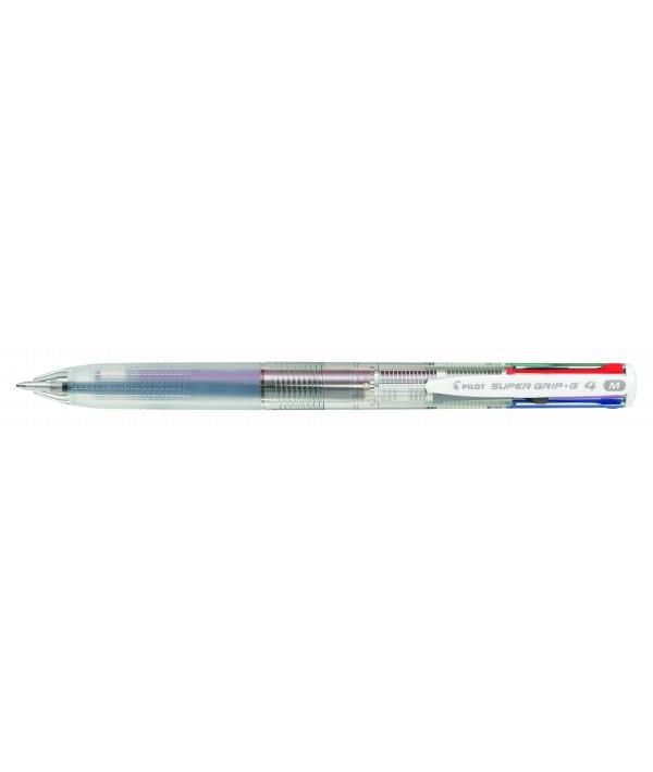 BOLIGRAFO PILOT SUPERGRIP G 4 COLORES DE TINTA TRANSPARENTE | 4902505580857 | Librería Castillón - Comprar libros online Aragón, Barbastro