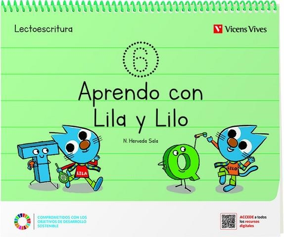 APRENDO CON LILA Y LILO CUADERNO 6 | 9788468282909 | Hervada Sala, Nuria | Librería Castillón - Comprar libros online Aragón, Barbastro