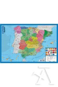 LAMINA DIDACTICA MAPA ESPAÑA PVC 40x59,5 cm | 8435107835750 | Librería Castillón - Comprar libros online Aragón, Barbastro