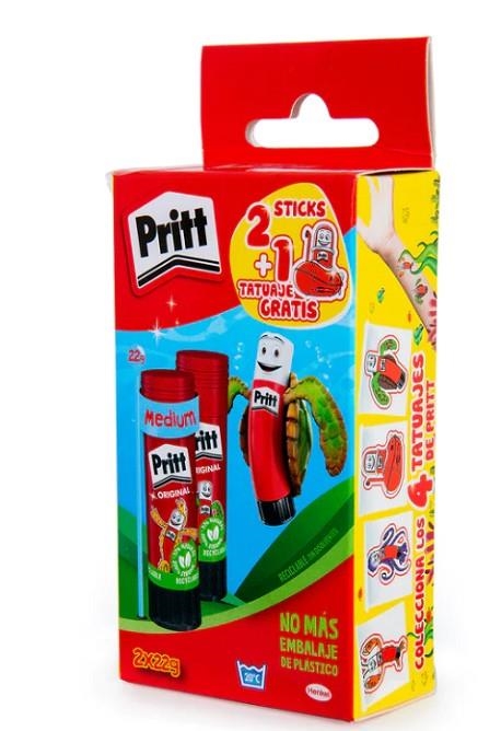 PRITT CAJITA 2 PEGAMENTO BARRA 22GR | 8410436404310 | Librería Castillón - Comprar libros online Aragón, Barbastro