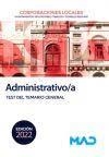 Administrativo/a de Corporaciones Locales. Test del temario general EDIC 2022 | 9788414259399 | GUERRERO ARROYO, JOSE ANTONIO  TORRES FONSECA, FRANCISCO JESUS  SOUTO FERNÁNDEZ, RAFAEL SANTIAGO / | Librería Castillón - Comprar libros online Aragón, Barbastro