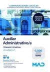 Auxiliar Administrativo de Corporaciones Locales. Temario General Vol 2 ED 2022 | 9788414257562 | 7 EDITORES / GUERRERO ARROYO, JOSE ANTONIO ; TORRES FONSECA, FRANCISCO JESUS ; GARCIA FERNANDEZ, ELE | Librería Castillón - Comprar libros online Aragón, Barbastro