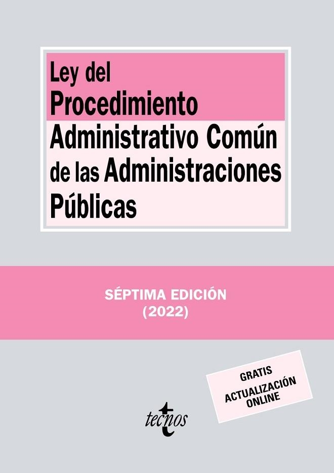 Ley del Procedimiento Administrativo Común de las Administraciones Públicas | 9788430986453 | Editorial Tecnos | Librería Castillón - Comprar libros online Aragón, Barbastro