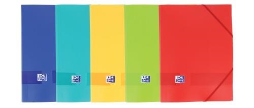 CARPETA GOMAS SOLAPAS OXFORD A4 24X32CM PLASTICO COLORES VIVOS SURTIOS | 3045050455810 | Librería Castillón - Comprar libros online Aragón, Barbastro