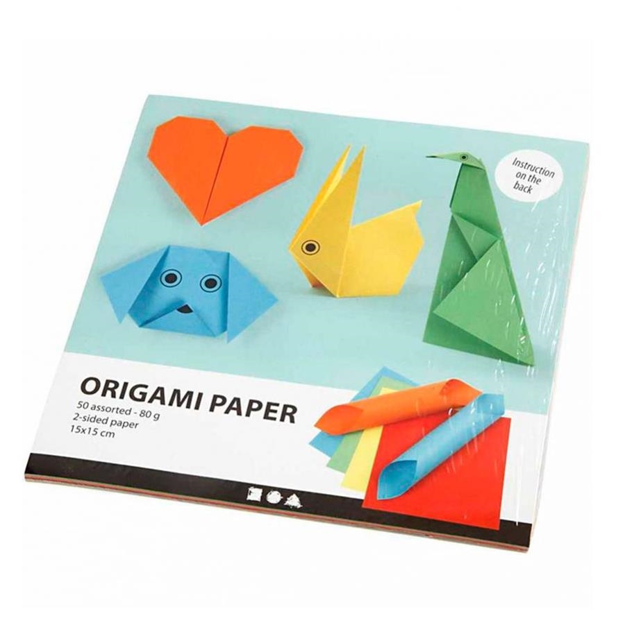 PAPEL ORIGAMI 15X15CM 10HJ.5COL. | 5707167876565 | Librería Castillón - Comprar libros online Aragón, Barbastro