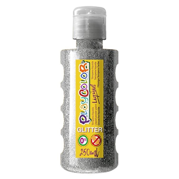 PLAYCOLOR LIQUID GLITTER 250 ML PLATA | 8414213191417 | Librería Castillón - Comprar libros online Aragón, Barbastro