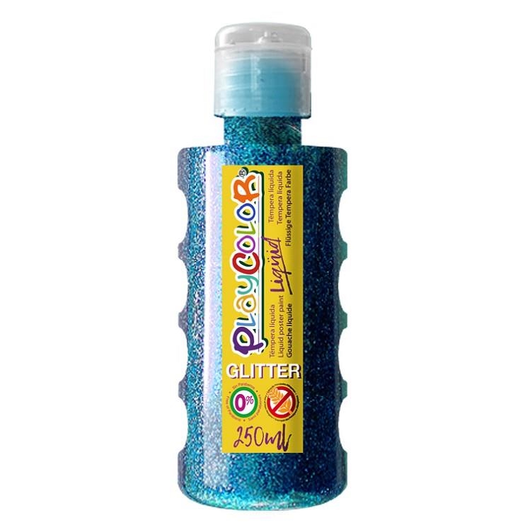 PLAYCOLOR LIQUID GLITTER 250 ML AZUL | 8414213191516 | Librería Castillón - Comprar libros online Aragón, Barbastro