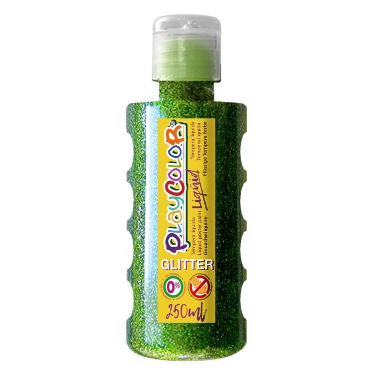 PLAYCOLOR LIQUID GLITTER 250 ML VERDE | 8414213191615 | Librería Castillón - Comprar libros online Aragón, Barbastro