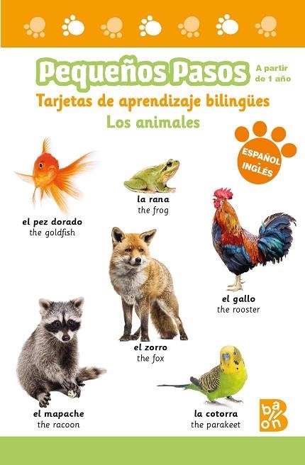 PEQUEÑOS PASOS - TARJETAS DE APRENDIZAJE BILINGÜES - LOS ANIMALES | 9789403230573 | BALLON | Librería Castillón - Comprar libros online Aragón, Barbastro