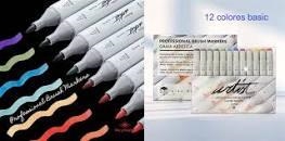 12 ROTULADORES DOBLE PUNTA PROFESIONAL BRUSH MARKERS | 8431234182699 | Librería Castillón - Comprar libros online Aragón, Barbastro