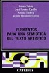 Elementos para una semiótica del texto artístico | 9788437601359 | Hernández Esteve, Vicente / Romera, Javier / Tordera, A. / Talens, Jenaro | Librería Castillón - Comprar libros online Aragón, Barbastro