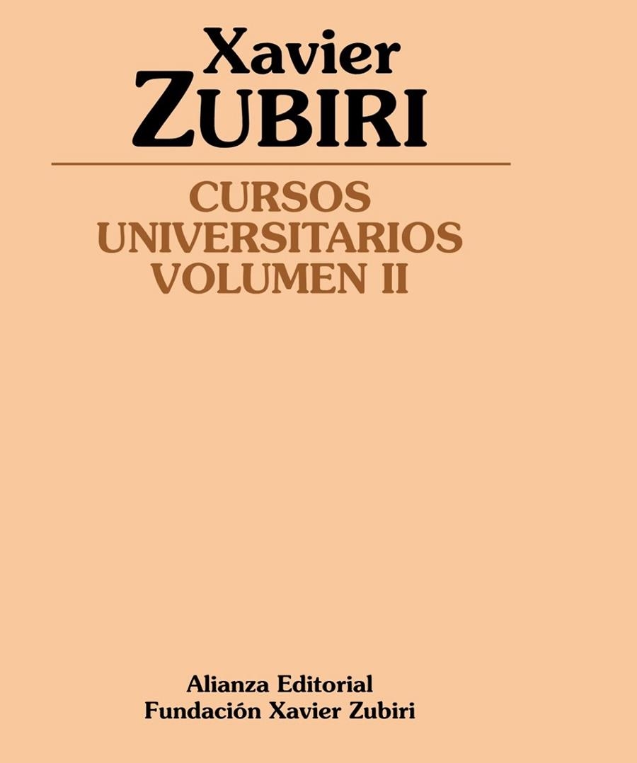 Cursos universitarios | 9788420687926 | Zubiri, Xavier | Librería Castillón - Comprar libros online Aragón, Barbastro