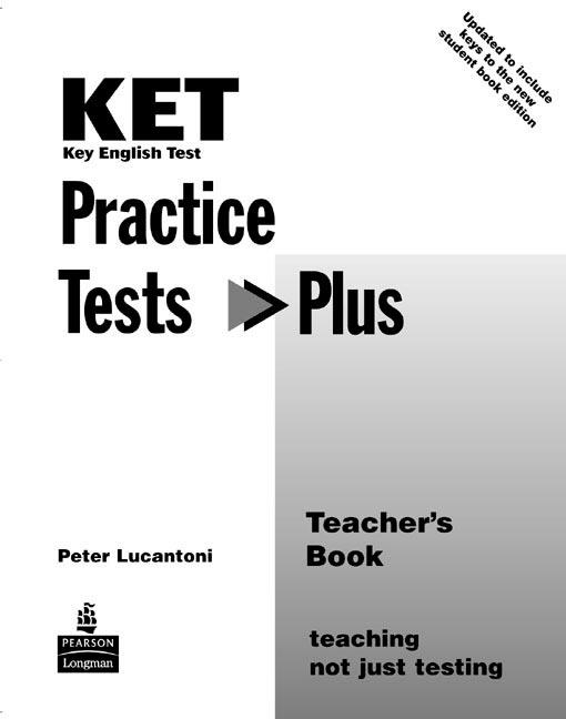 KET Practice Tests Plus Teacher's Book New Edition | 9780582829091 | Lucantoni, Peter | Librería Castillón - Comprar libros online Aragón, Barbastro