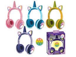 AURICULARES BLUEOOTH UNICORNIO CON LUZ LED - 4 COLORES SURTIDOS | 8430173310811 | Librería Castillón - Comprar libros online Aragón, Barbastro