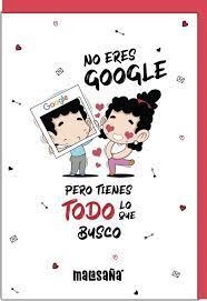 TARJETA NO ERES GOOGLE PERO TIENES TODO LO QUE BUSCO | 8435458039685 | Librería Castillón - Comprar libros online Aragón, Barbastro