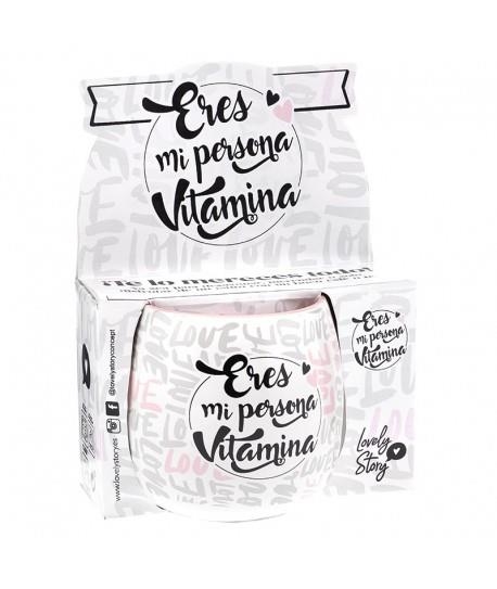 TAZA OVALADA LOVELY STORY ERES MI PERSONA VITAMINA | 8435458039906 | Librería Castillón - Comprar libros online Aragón, Barbastro