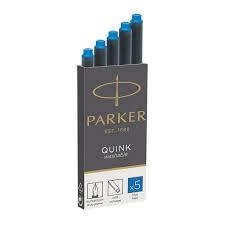 TINTA PLUMA ESTILOGRAFICA PARKER CAJA 5 CARTUCHOS AZUL REAL | 3501179503837 | Librería Castillón - Comprar libros online Aragón, Barbastro