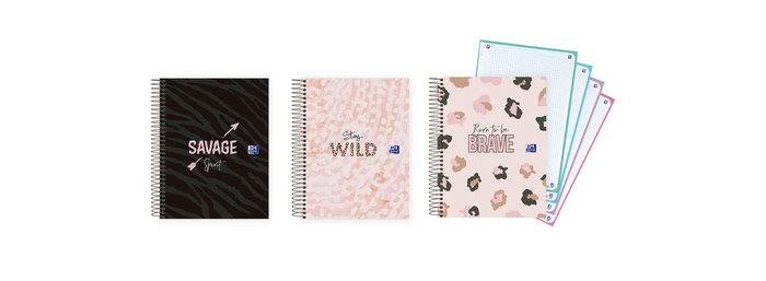 CUADERNO OXFORD ANIMAL PRINT EBK5 A5+ 120 HOJAS CUADRICULA 5MM TE SURTIDO | 8412771047078 | Librería Castillón - Comprar libros online Aragón, Barbastro