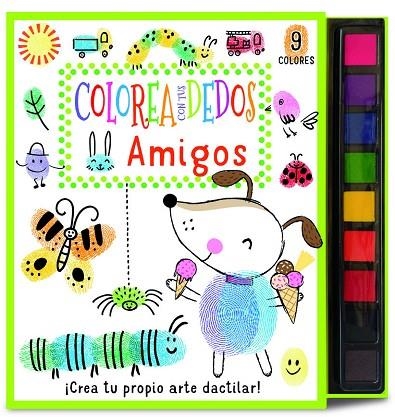 COLOREA CON TUS DEDOS: AMIGOS | 9788468358611 | VV.AA. | Librería Castillón - Comprar libros online Aragón, Barbastro