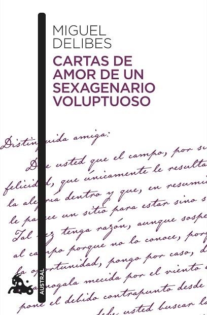 Cartas de amor de un sexagenario voluptuoso | 9788423357857 | Delibes, Miguel | Librería Castillón - Comprar libros online Aragón, Barbastro