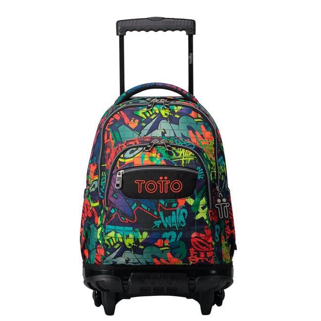 MOCHILA TOTTO CON RUEDAS BOMPER RENGLONES GRAFITTI 6JO | 7704758711081 | Librería Castillón - Comprar libros online Aragón, Barbastro