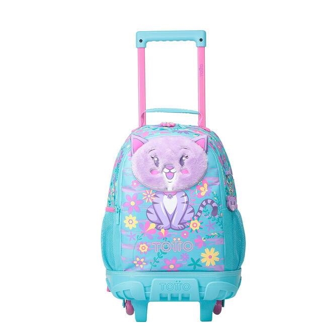 MOCHILA TOTTO CON RUEDAS BOMPER TROPYGLAM GATO CON FLORES 3QGM | 7704758728690 | Librería Castillón - Comprar libros online Aragón, Barbastro