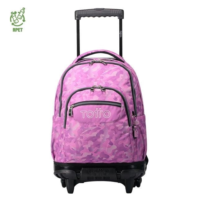 MOCHILA TOTTO CON RUEDAS BOMPER RENGLONES CAMUFLAJE ROSA 9I8 | 7704758727259 | Librería Castillón - Comprar libros online Aragón, Barbastro