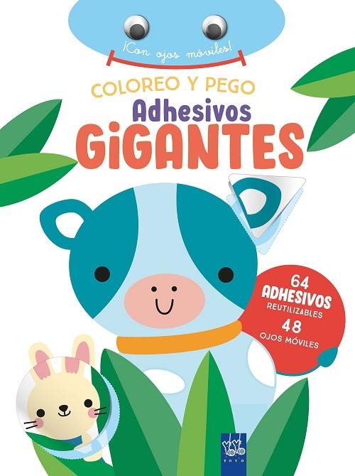 Coloreo y pego adhesivos gigantes. Vaca | 9788408266372 | YOYO | Librería Castillón - Comprar libros online Aragón, Barbastro