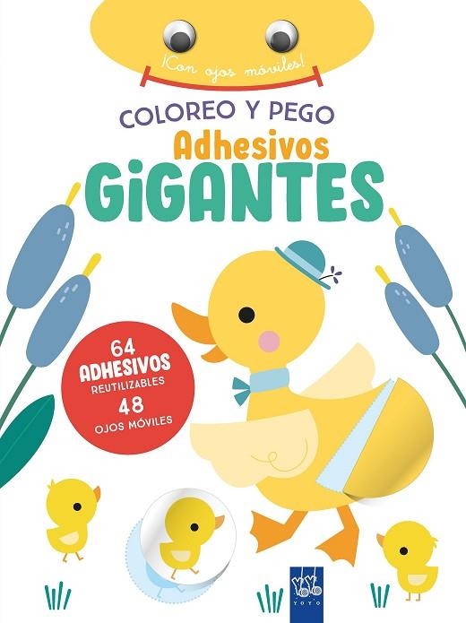 Coloreo y pego adhesivos gigantes. Pato | 9788408266396 | YOYO | Librería Castillón - Comprar libros online Aragón, Barbastro