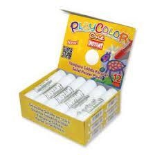 INSTANT EDUCA PLAYCOLOR BASIC ONE 12u. COLOR BLANCO (CERAS EN BARRA) | 8414213108019 | Librería Castillón - Comprar libros online Aragón, Barbastro