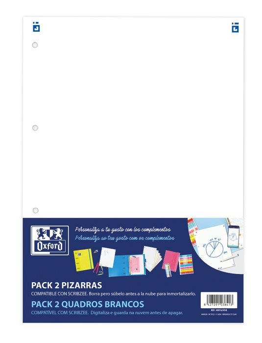 PACK 2 PIZARRAS OXFORD COMPLEMENTOS PARA CARPETA DE 4 ANILLAS | 8427291038413 | Librería Castillón - Comprar libros online Aragón, Barbastro