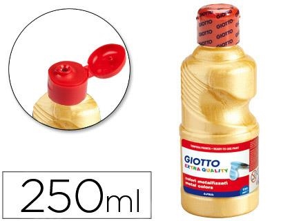 TEMPERA LIQUIDA GIOTTO ESCOLAR 250 ML METALIZADA ORO | 8000825531415 | Librería Castillón - Comprar libros online Aragón, Barbastro