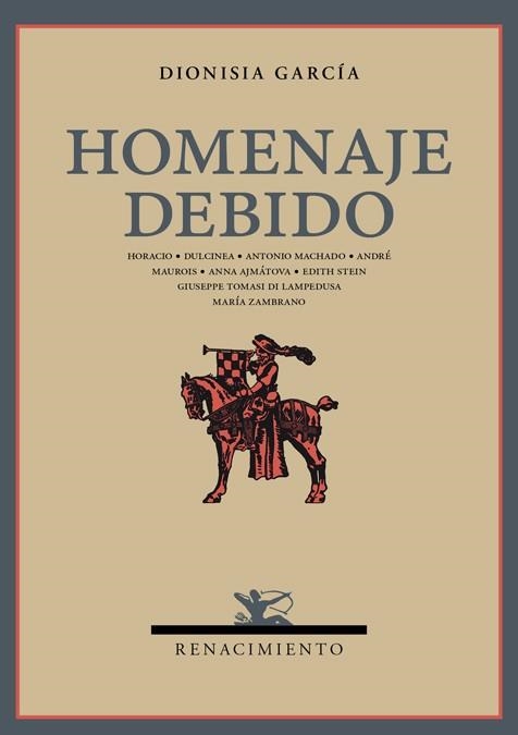 HOMENAJE DEBIDO | 9788484720775 | García, Dionisia | Librería Castillón - Comprar libros online Aragón, Barbastro