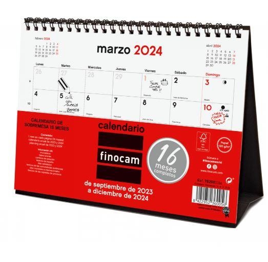 CALENDARIO SOBREMESA S 16 MESES FINOCAM | 8422952360056 | Librería Castillón - Comprar libros online Aragón, Barbastro