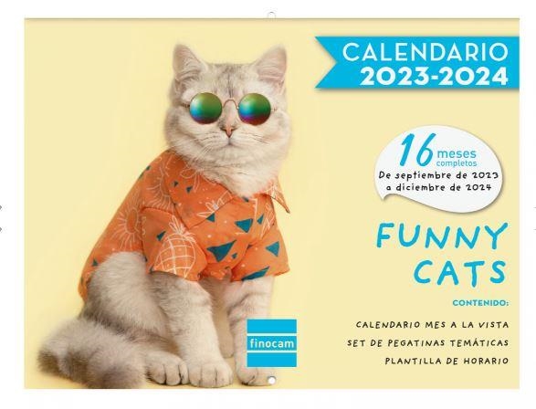 CALENDARIO PARED 16 MESES FINOCAM IMAGENES GATOS | 8422952359715 | Librería Castillón - Comprar libros online Aragón, Barbastro