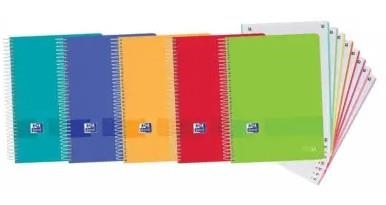 CUADERNO ESPIRAL EBK OXFORD LIVE&GO A4+ 160H 90GR CUADRICULA 5MM CR 4TAL T.PLAST. | 8412771038953 | ENRI 10514565 | Librería Castillón - Comprar libros online Aragón, Barbastro